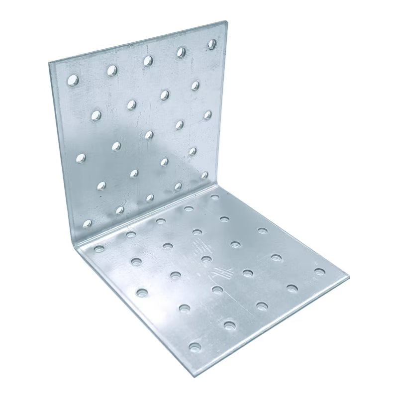 Vinkelbeslag 100x100x100 mm Galvaniseret Stål