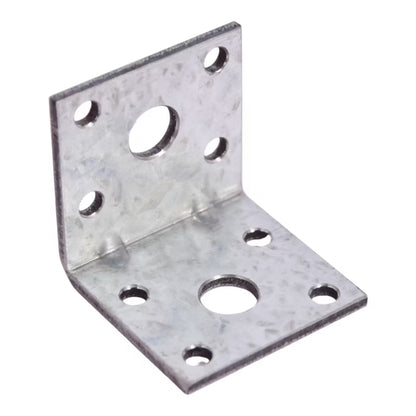 Vinkelbeslag Stål 40x40x40 mm 5 Stk Grå