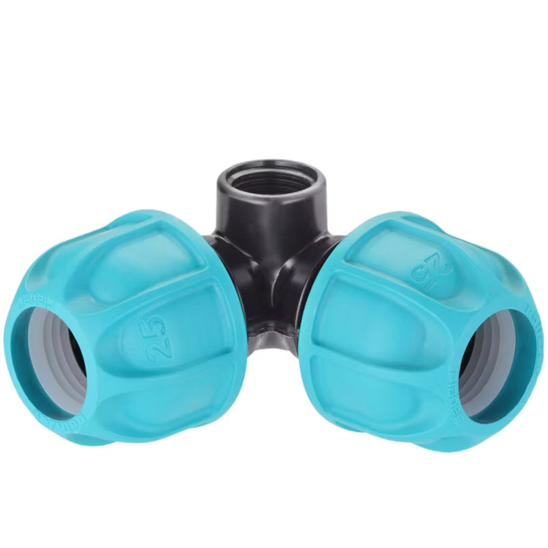 Vinkelkobling 25 mm 1/2" Sort