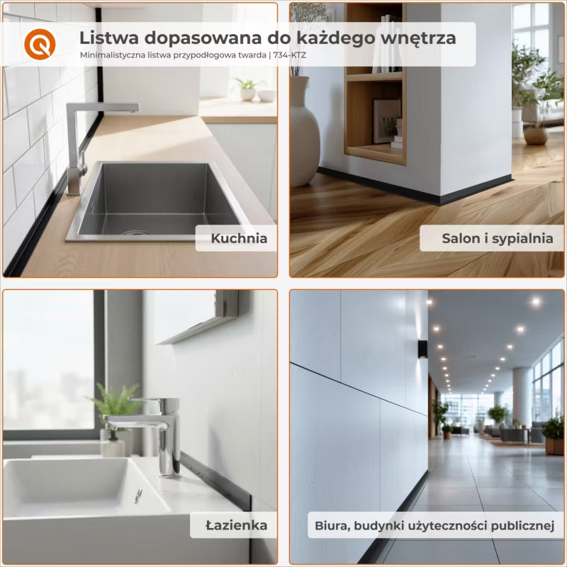 Vinkelprofil PVC 20x20 mm 150 cm Selvklæbende Grå