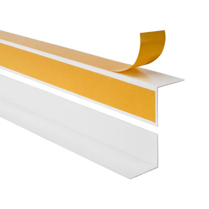 Vinkelprofil Selvklæbende 20x20 mm 275 cm Hvid