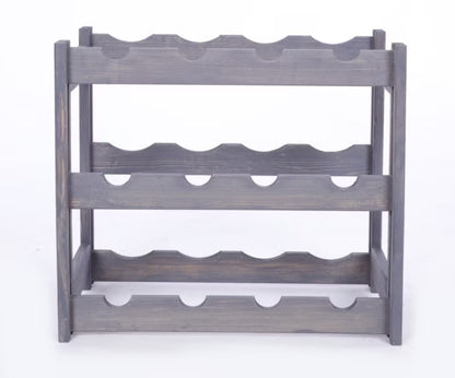 Vinreol 12 Flasker 38x43x25 cm Grå