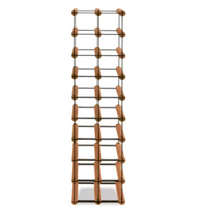 Vinreol 18 Flasker 22,5x24,5x92,5 cm Sort Brun