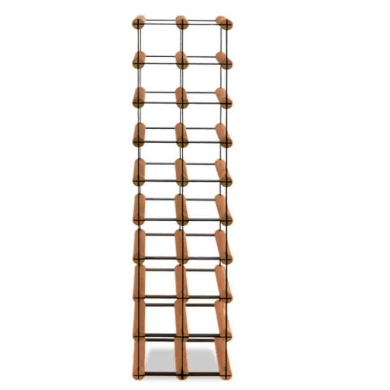 Vinreol 18 Flasker 22,5x24,5x92,5 cm Sort Brun