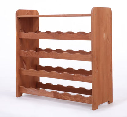Vinreol 24 Flasker 63x62x25 cm Brun Fyrretræ