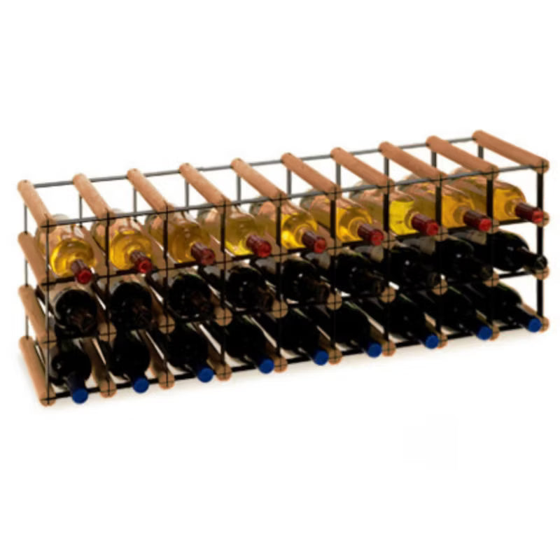 Vinreol 27 Flasker 92,5x32,5 cm Brun Træ