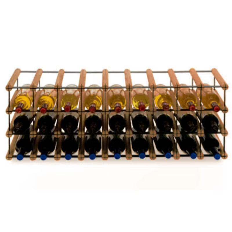 Vinreol 27 Flasker 92,5x32,5 cm Brun Træ