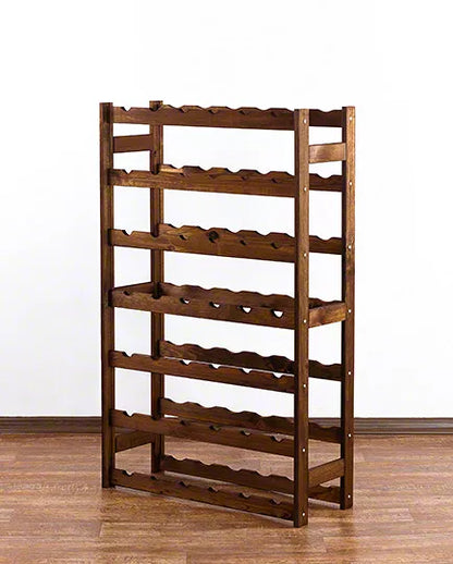 Vinreol 42 Flasker 102x63x25 cm Brun Fyrretræ