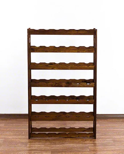 Vinreol 42 Flasker 102x63x25 cm Brun Fyrretræ