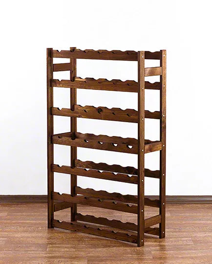 Vinreol 42 Flasker 102x63x25 cm Brun Fyrretræ