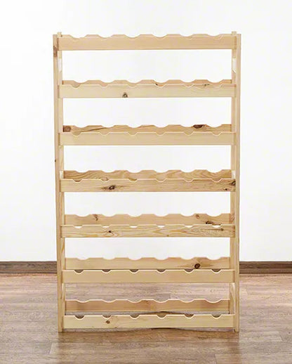 Vinreol 42 Flasker 102x63x25 cm Natur Fyrretræ
