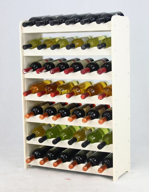 Vinreol 42 Flasker Hvid