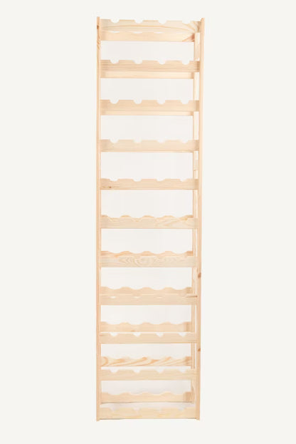Vinreol 44 Flasker 43,5x166 cm Fyrretræ Natur
