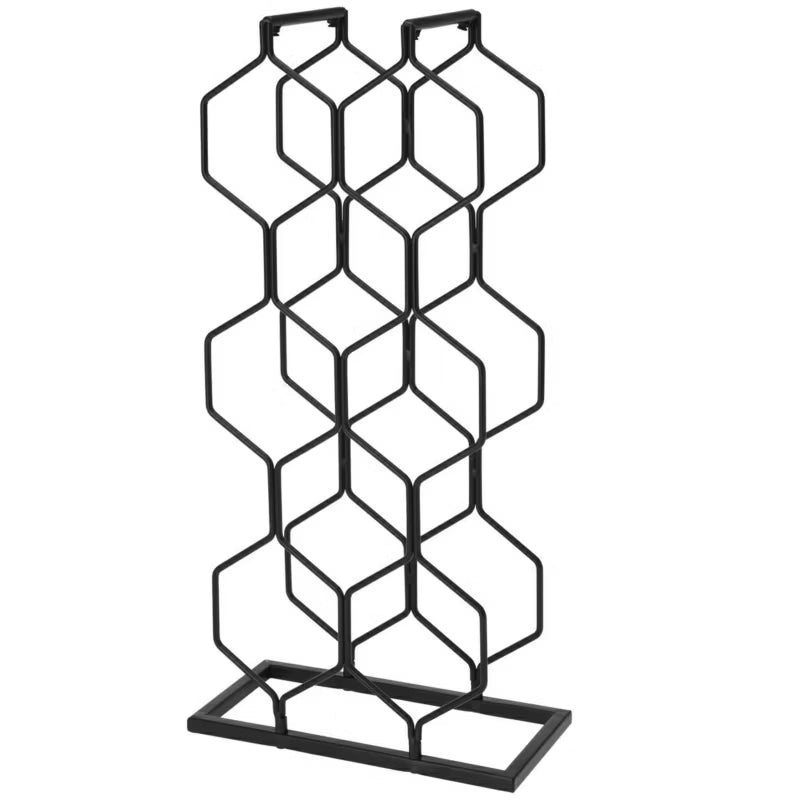 Vinreol 48x23x11 cm Sort Metal