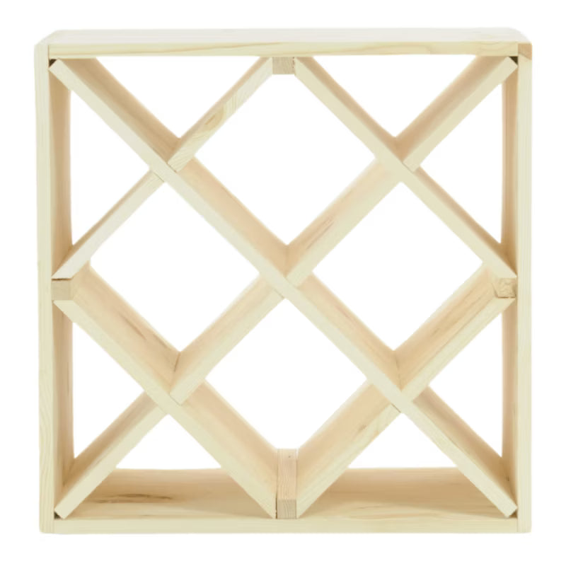Vinreol 50x50 cm 24 Flasker Fyrretræ Natur