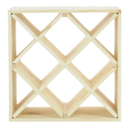 Vinreol 50x50 cm 24 Flasker Fyrretræ Natur