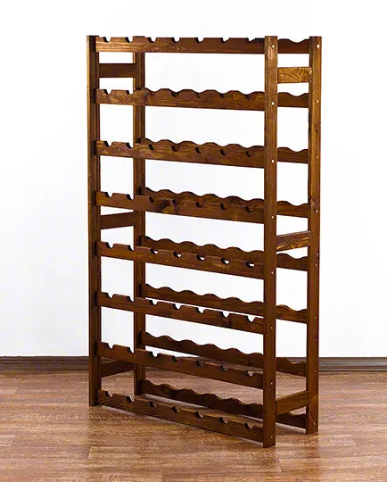 Vinreol 56 Flasker 118x72x25 cm Brun Fyrretræ