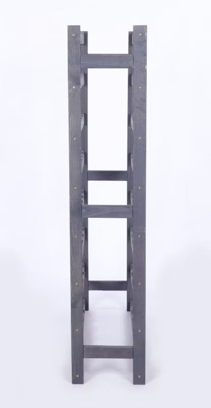 Vinreol 56 Flasker 118x72x25 cm Grå Fyrretræ