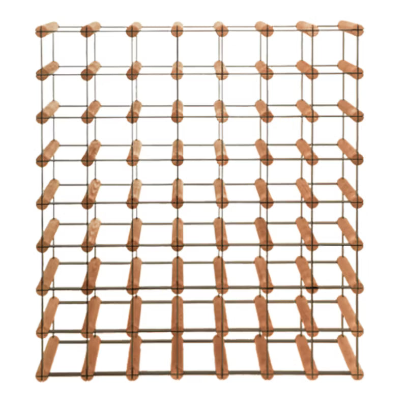 Vinreol 72,5x82,5 cm Brun Træ til 56 Flasker