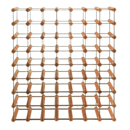 Vinreol 72,5x82,5 cm Brun Træ til 56 Flasker