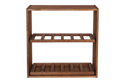 Vinreol 60x60 cm Brun Træ til 12 Flasker