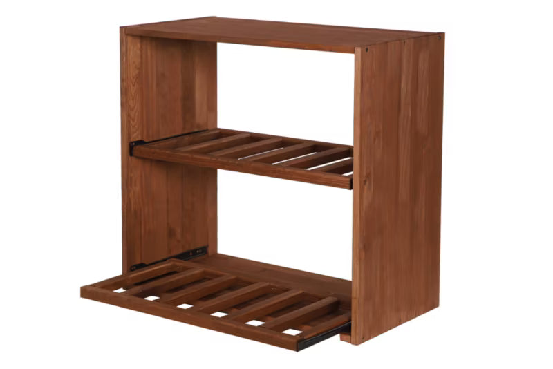 Vinreol 60x60 cm Brun Træ til 12 Flasker