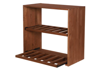 Vinreol 60x60 cm Brun Træ til 12 Flasker