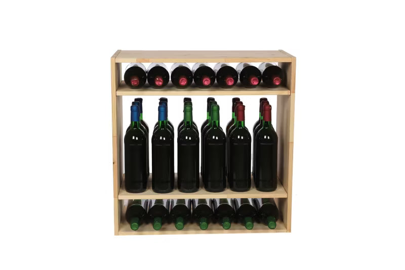 Vinreol 60x60 cm Fyrretræ Natur