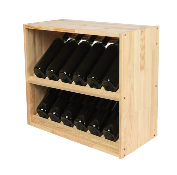 Vinreol 60x60 cm Natur Fyrretræ