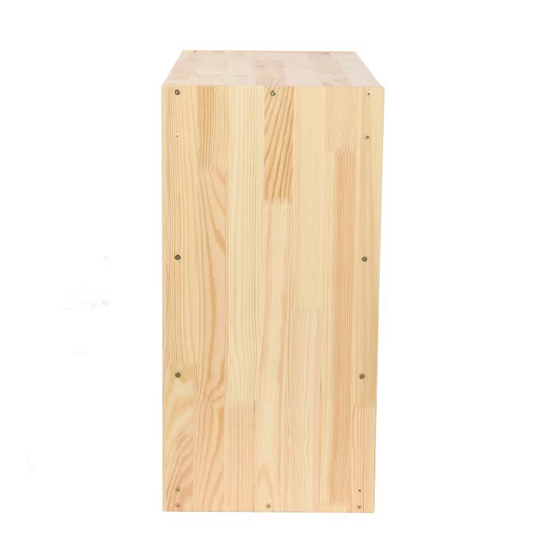 Vinreol 60x60 cm Natur Fyrretræ
