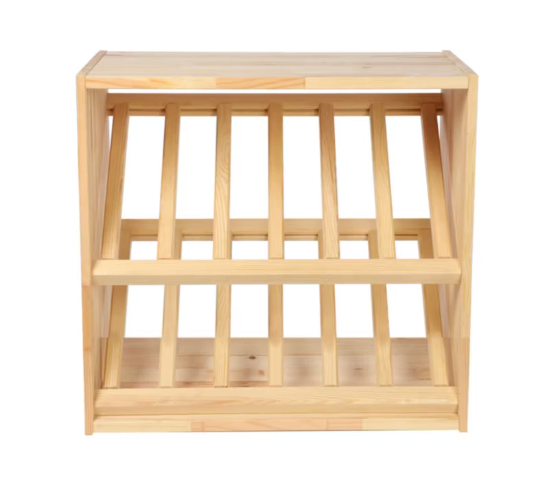 Vinreol 60x60 cm Natur Fyrretræ