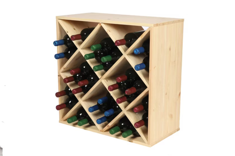 Vinreol 60x60x30 cm Fyrretræ Natur