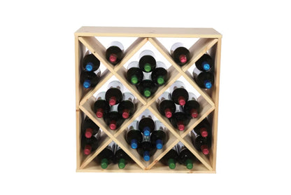 Vinreol 60x60x30 cm Fyrretræ Natur