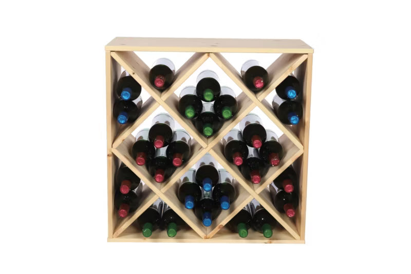 Vinreol 60x60x30 cm Fyrretræ Natur