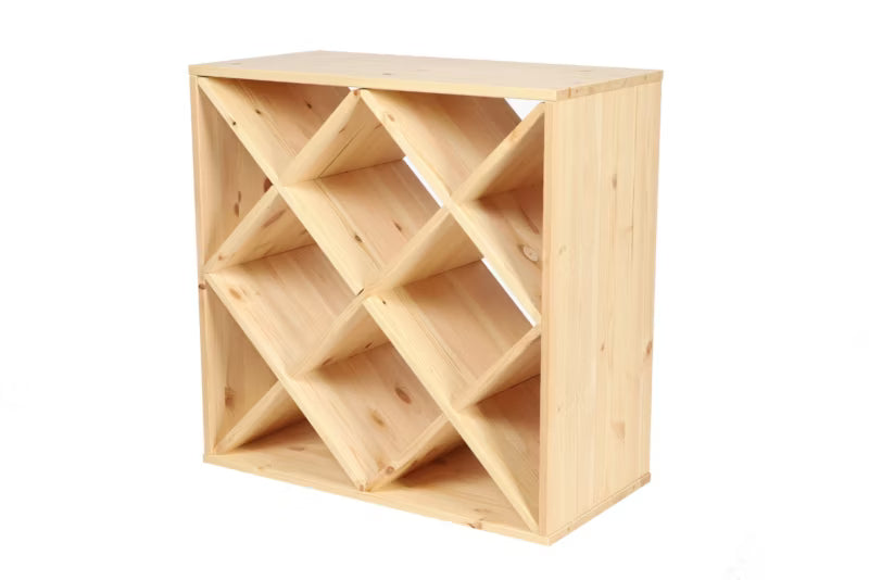 Vinreol 60x60x30 cm Fyrretræ Natur