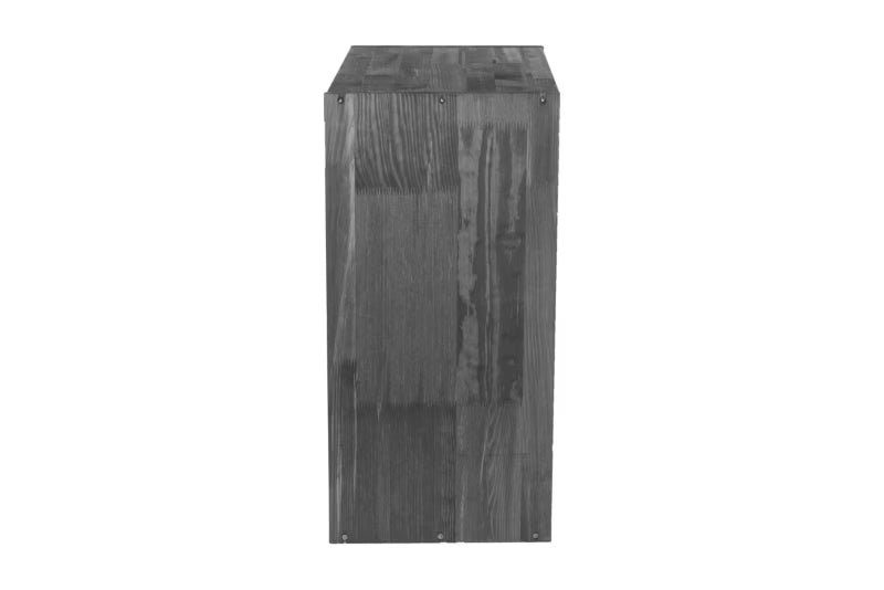 Vinreol 60x60x30 cm Grå Fyrretræ