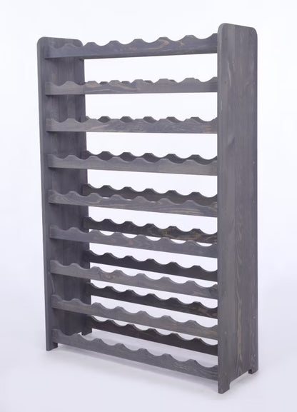 Vinreol 63 Flasker 73x113 cm Grå Træ