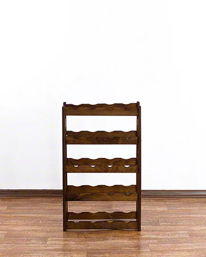 Vinreol 70x43x25 cm Brun Fyrretræ 20 Flasker
