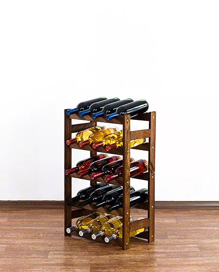 Vinreol 70x43x25 cm Brun Fyrretræ 20 Flasker