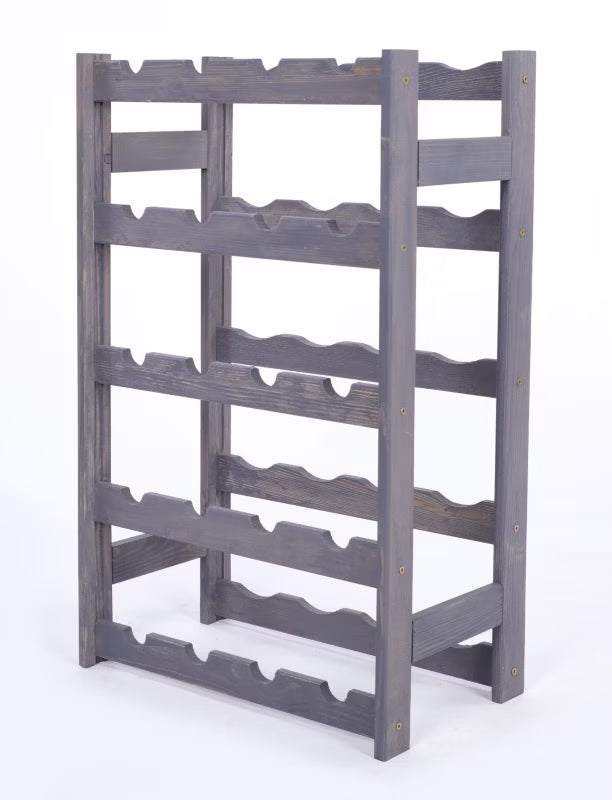 Vinreol 70x43x25 cm Grå til 20 Flasker