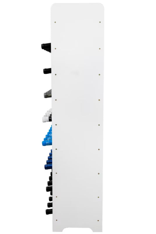 Vinreol 72x26,5x118 cm Til 56 Flasker Hvid Egetræ
