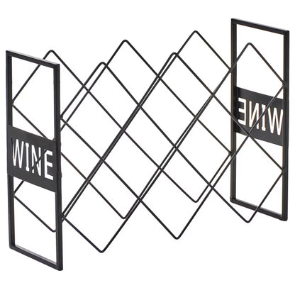 Vinreol Ballybay 44x32 cm Sort Metal