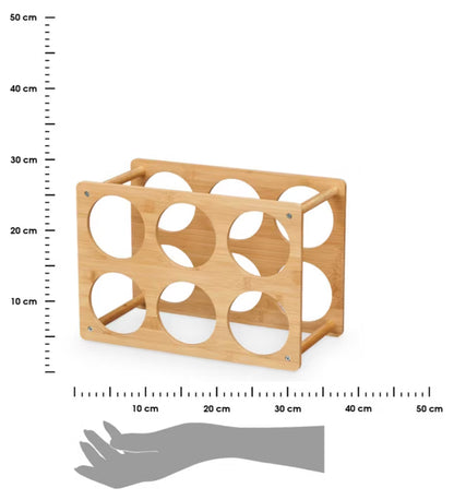 Vinreol Bambus 35x24x4 cm Natur