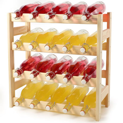 Vinreol Fyrretræ 20 Flasker Brun