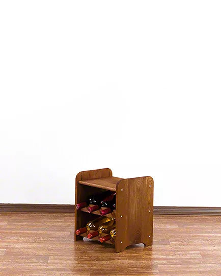 Vinreol Fyrretræ 34,4x36 cm Brun til 6 Flasker