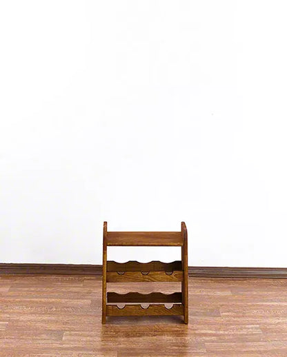 Vinreol Fyrretræ 34,4x36 cm Brun til 6 Flasker
