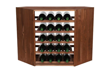Vinreol Hjørne 20 Flasker Brun