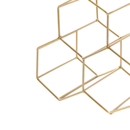 Vinreol Listowel 35x15x34 cm Guld Metal