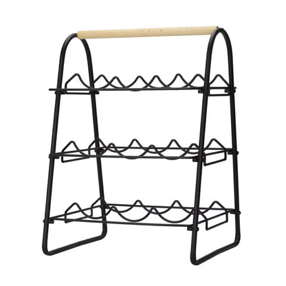Vinreol Loft 46x33x29 cm Sort Metal