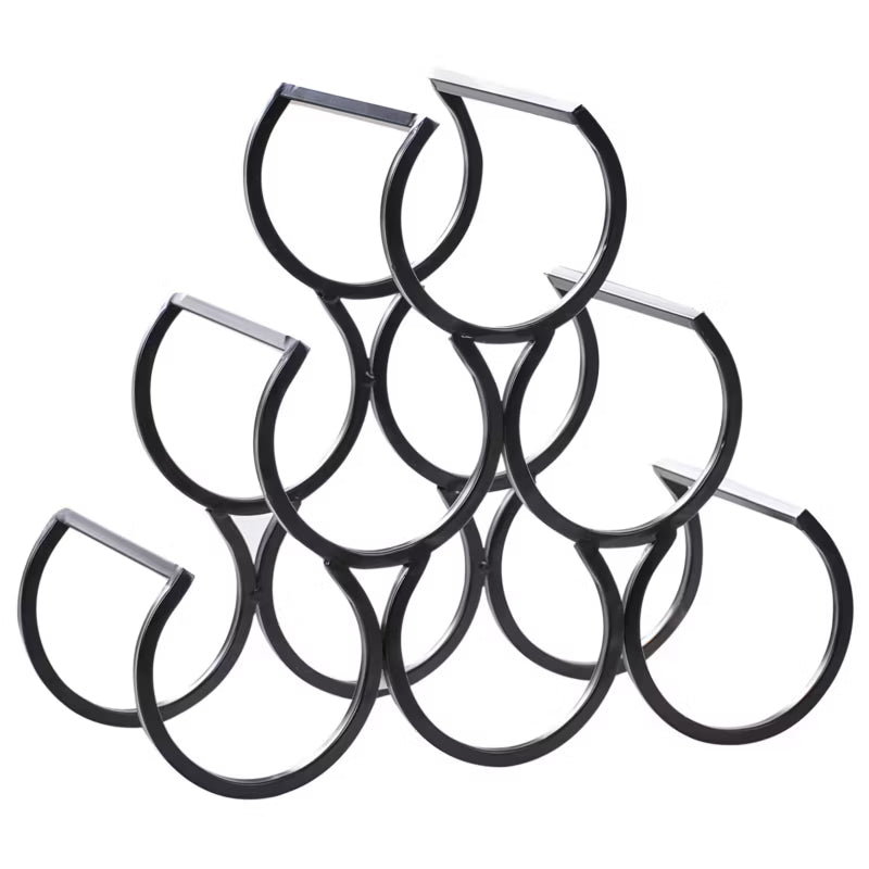 Vinreol Lurgan 28x13x26 cm Sort Metal